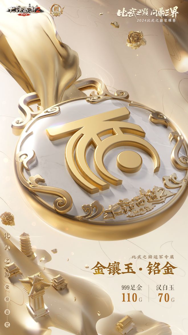 争夺110克足金奖牌！2024比武之巅荣耀赛开启报名(图2)