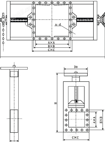 带接近开关液动插板阀LMD螺旋闸门特点与尺寸分析(图3)