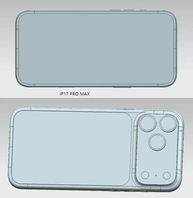 苹果iPhone17系列全家福CAD渲染图曝光(图3)