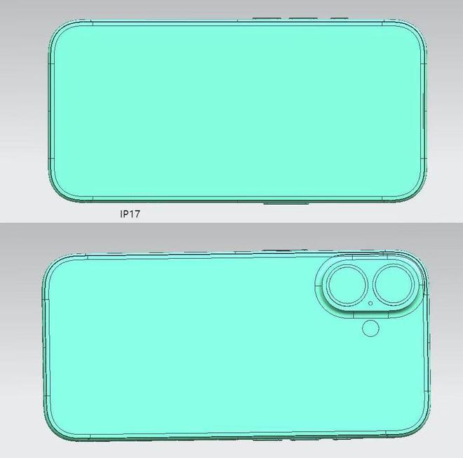 苹果iPhone17系列全家福CAD渲染图曝光