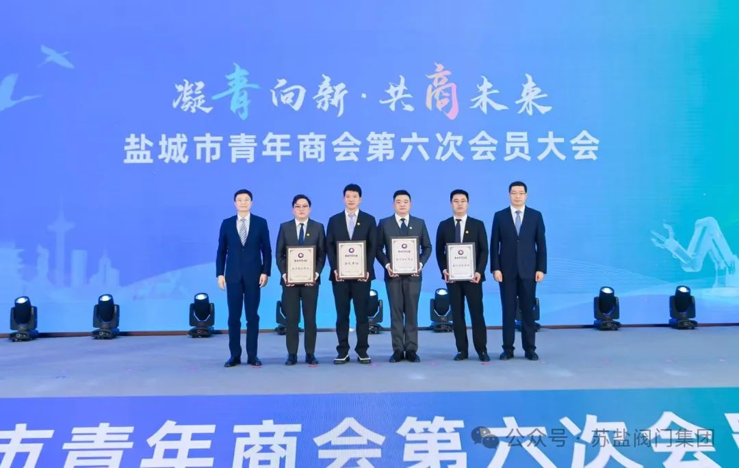 江苏苏盐阀门机械有限公司总经理韩文豪荣任盐城市青商会会长(图3)