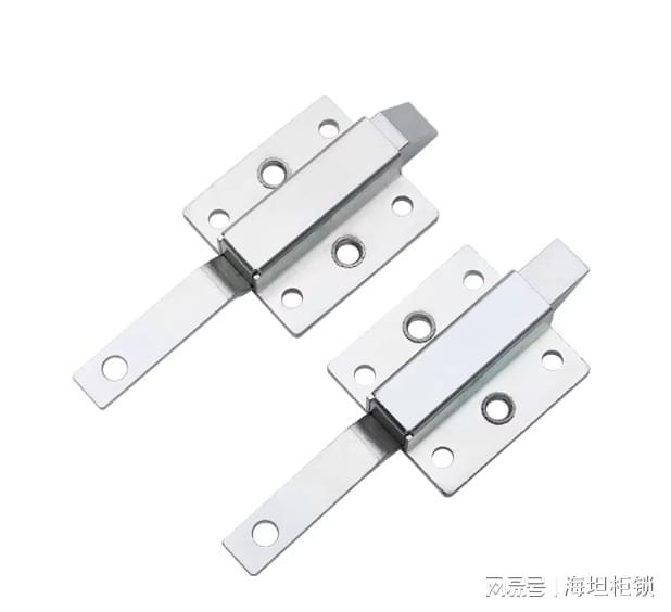 自动关闭明插销锁弹簧伸缩式撞击锁明插销(图2)